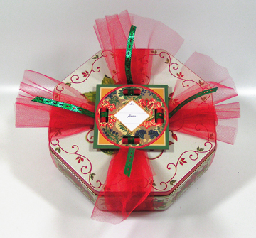 Fobbie Gift Wrapped Cookie tin